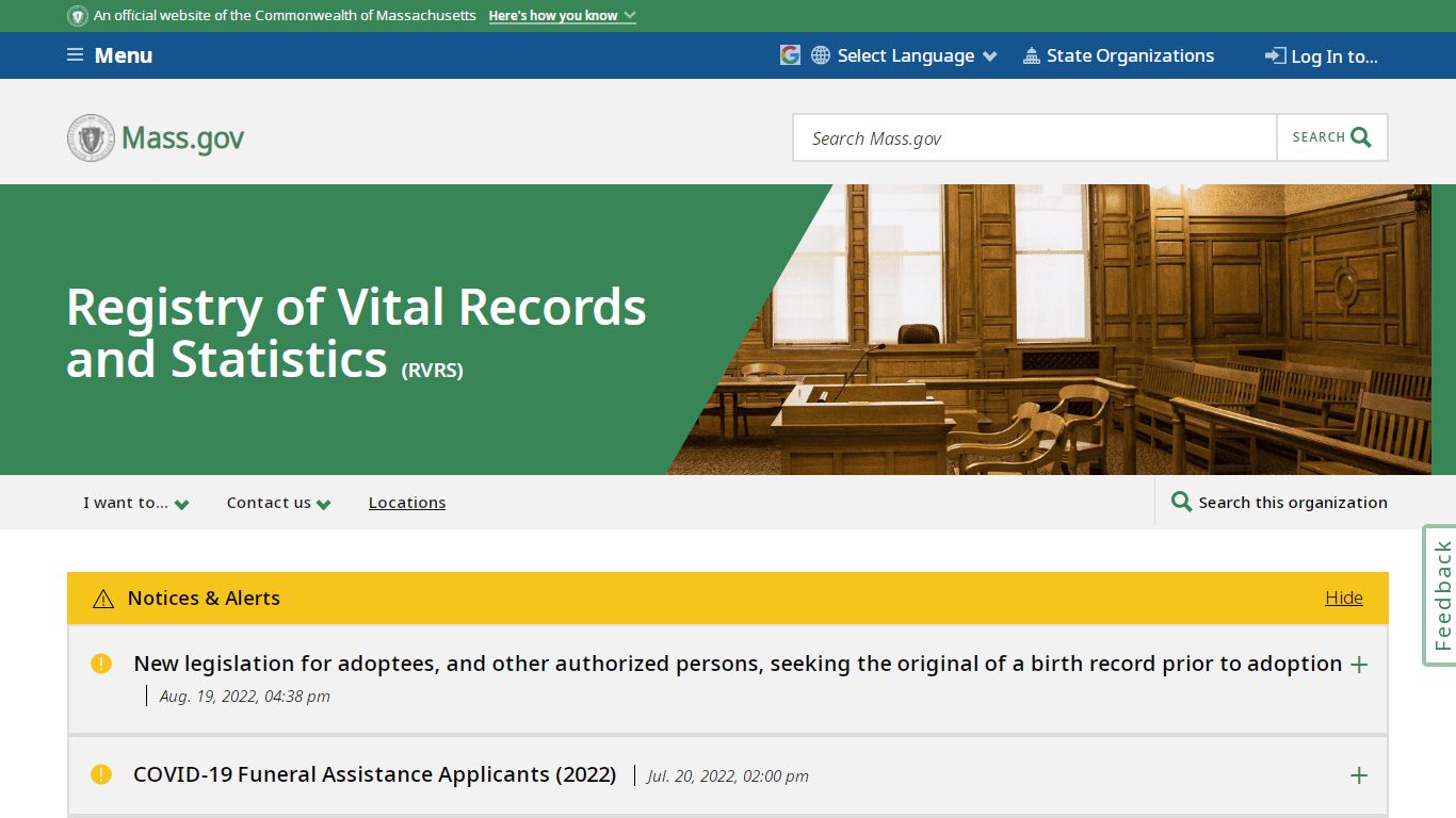 Registry of Vital Records and Statistics | Mass.gov